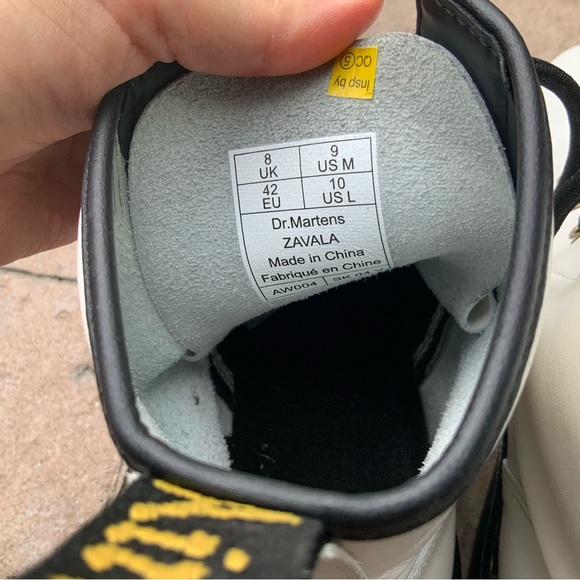 Dr. MARTENS | ZAVALA White Combat Boots | Mens 9 | Women’s 10 - Picture 5 of 10